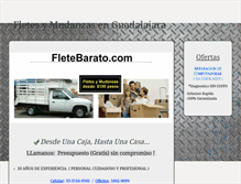 Tablet Screenshot of fletebarato.com